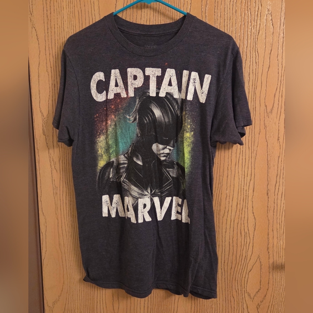 Captain Marvel Graphic Tee - Dark Gray